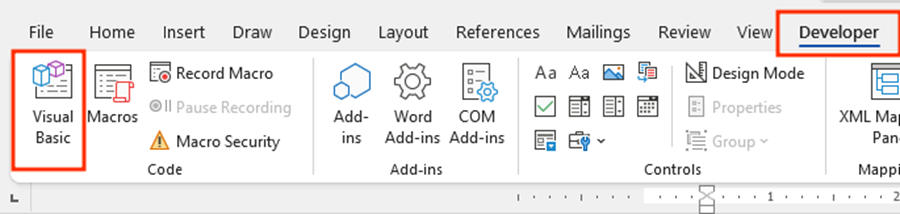 delete all tables from word document in one click