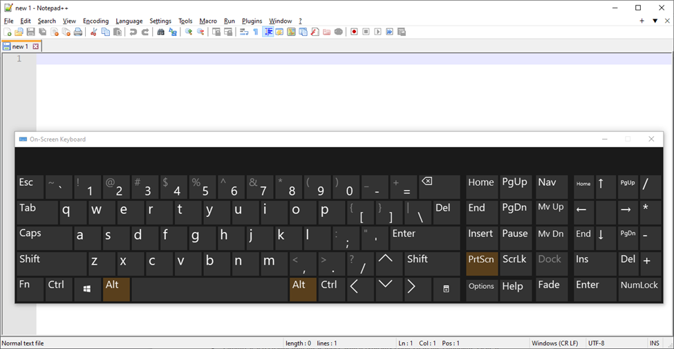 capture screenshots using keyboard shortcut